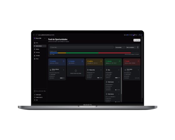 Dashboard do Photon CRM